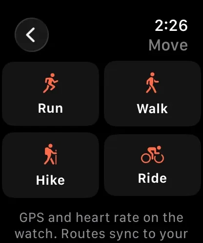 JustGains on Apple Watch: Move, start a run, walk, hike or ride with GPS and heart rate